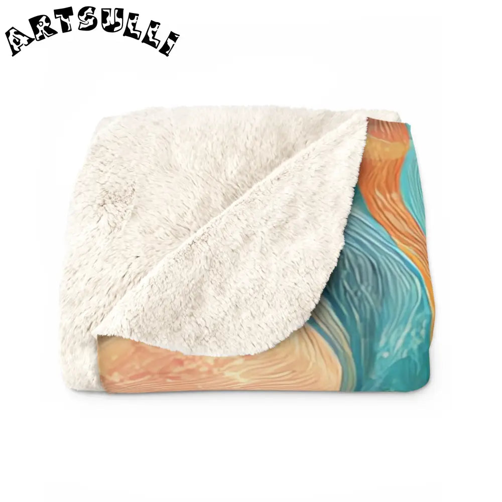 JAKKOUTTHEBXX Abstract Pattern Cozy Fleece Blanket 2025