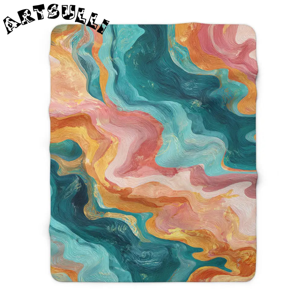 JAKKOUTTHEBXX Abstract Pattern Cozy Fleece Blanket 2025