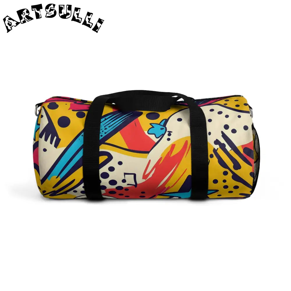JAKKOUTTHEBXX Abstract Pattern Durable Duffel Bag 2025