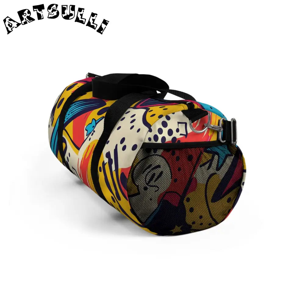 JAKKOUTTHEBXX Abstract Pattern Durable Duffel Bag 2025