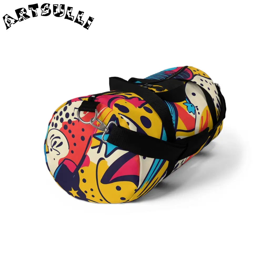 JAKKOUTTHEBXX Abstract Pattern Durable Duffel Bag 2025