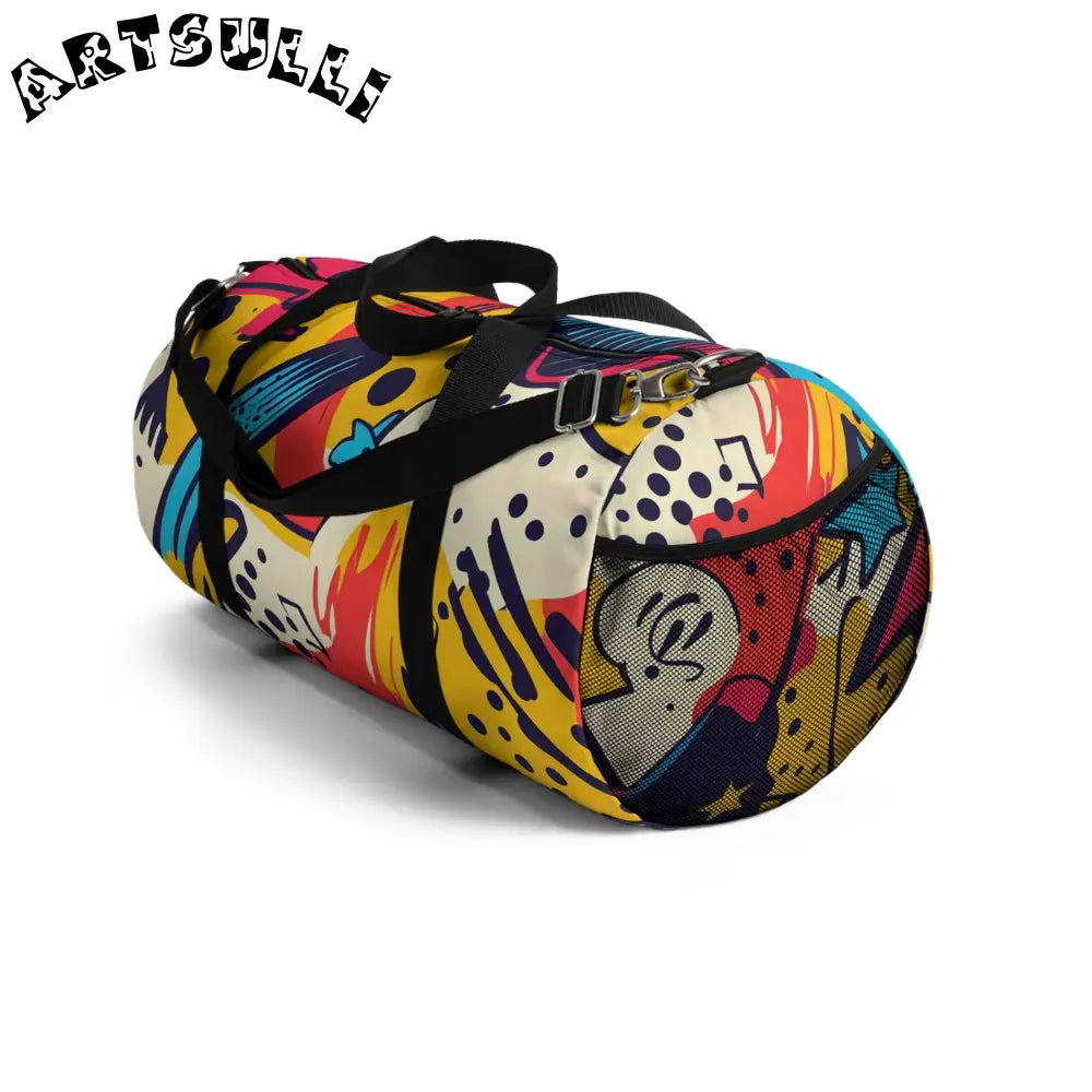 JAKKOUTTHEBXX Abstract Pattern Durable Duffel Bag 2025