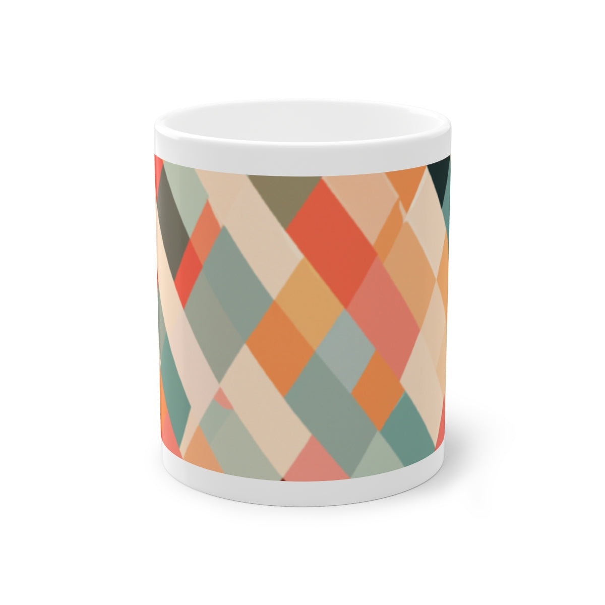 Abstract PixelscapeStandard Mug, 11ozSilver
