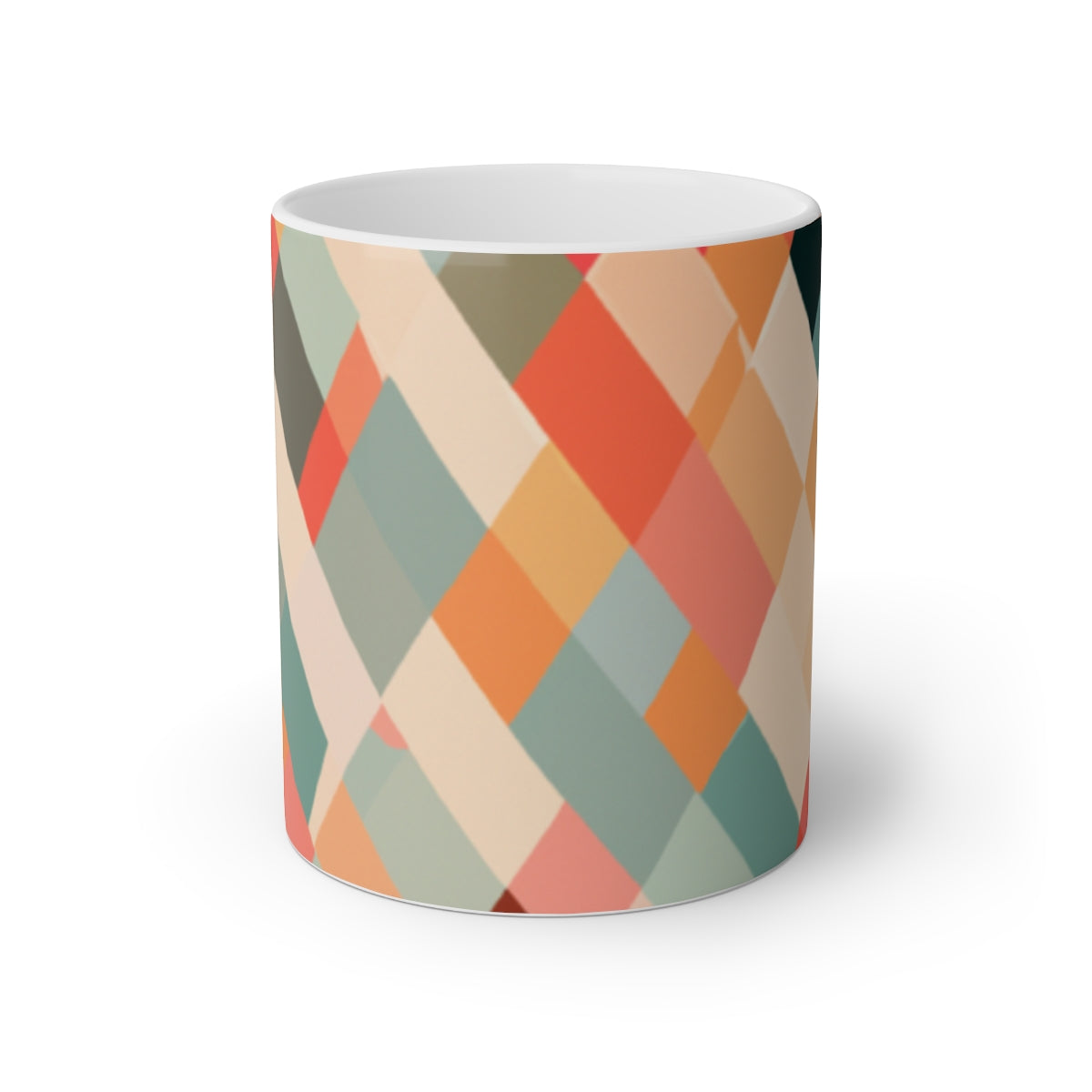 Abstract PixelscapeWhite Mug, 11ozSilver