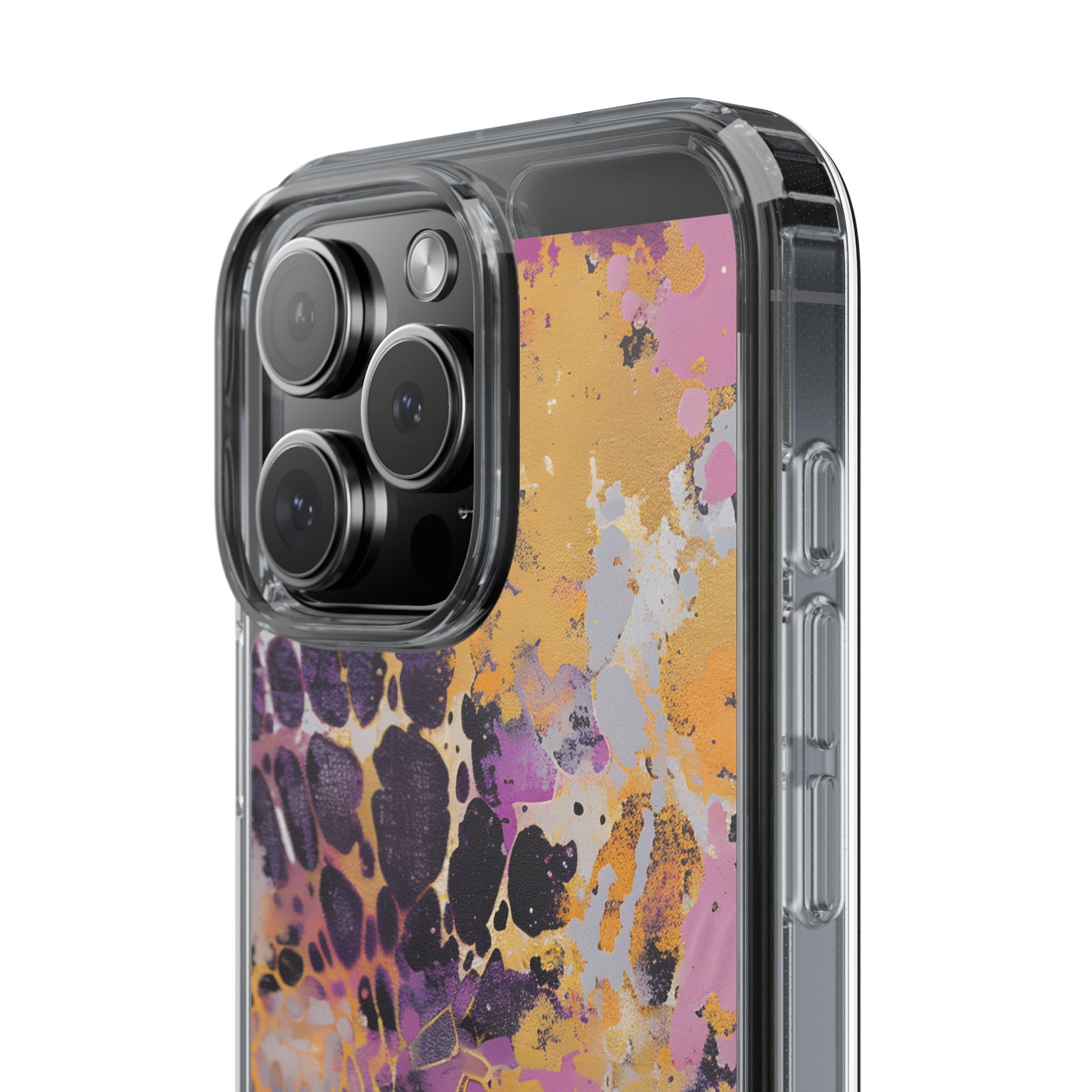 Abstract Purple Gold Fluid Art Clear Case, Artsulli - Art is Long, Life is Short, Phone Case, , , , , , , 