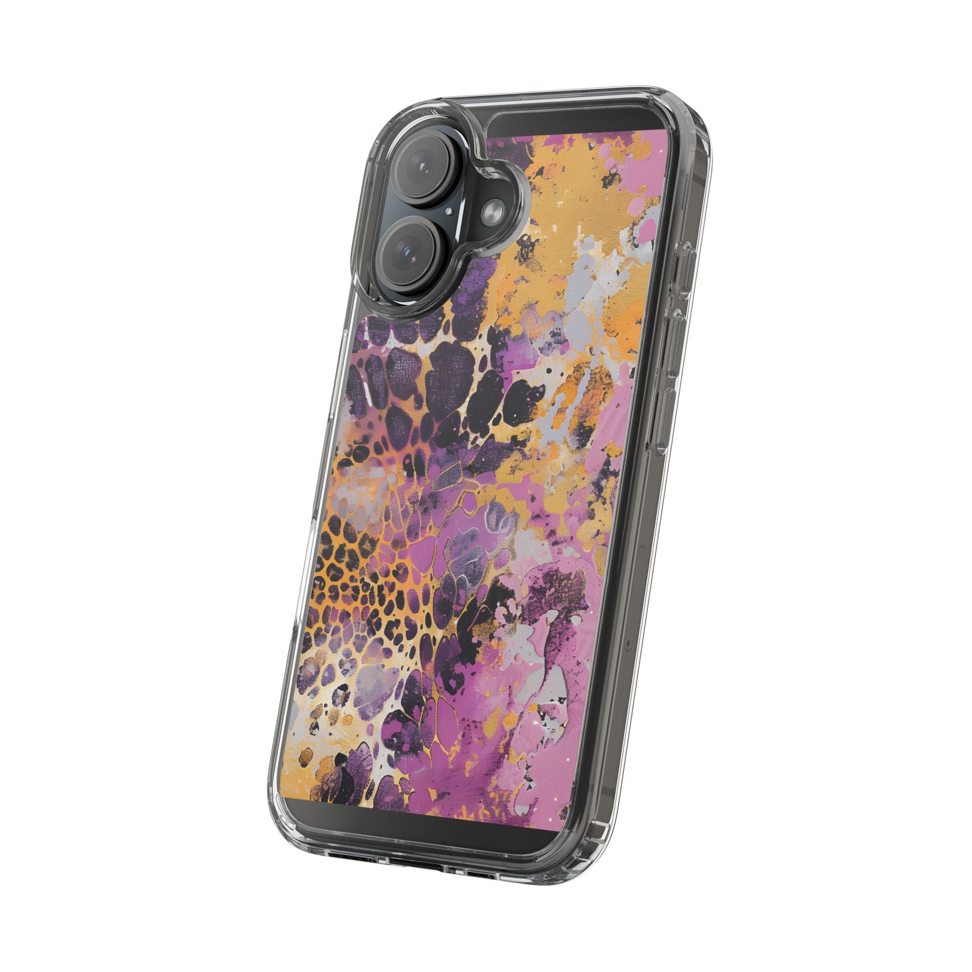 Abstract Purple Gold Fluid Art Clear Case, Artsulli - Art is Long, Life is Short, Phone Case, , , , , , , 