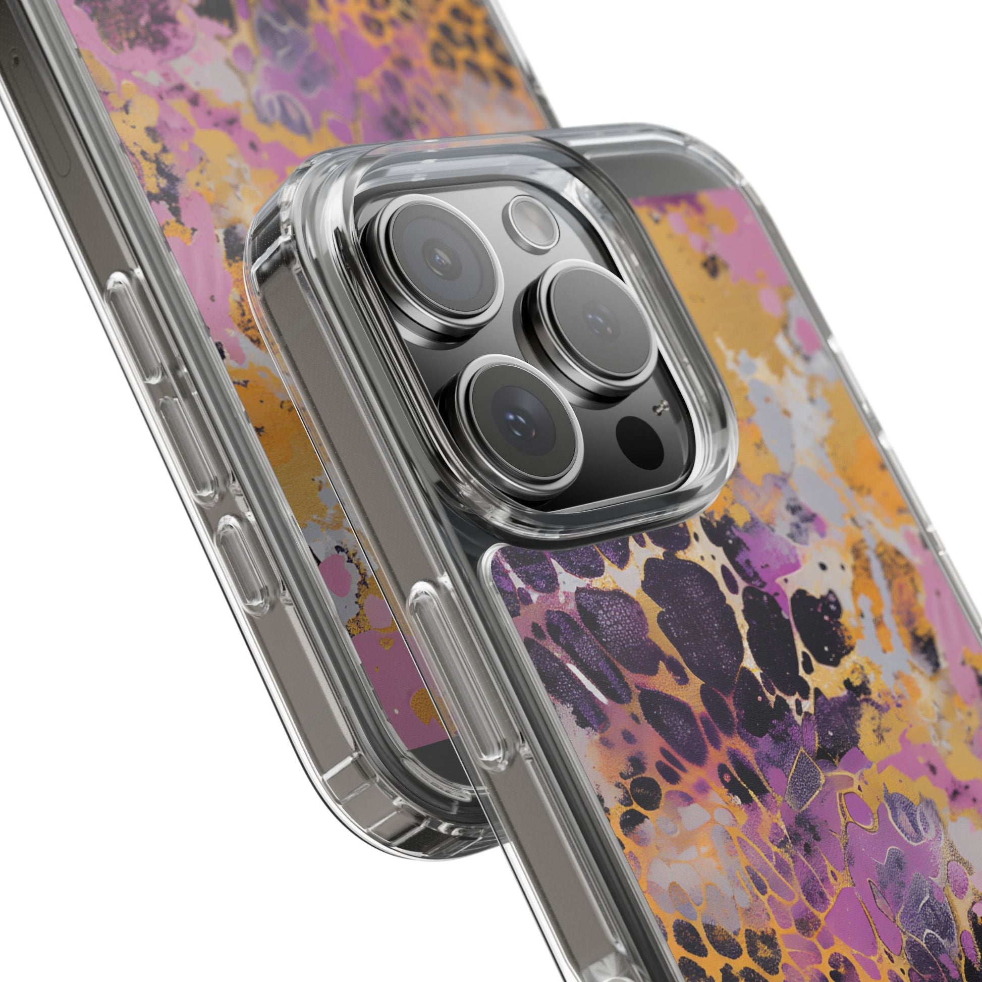 Abstract Purple Gold Fluid Art Clear Case, Artsulli - Art is Long, Life is Short, Phone Case, , , , , , , 