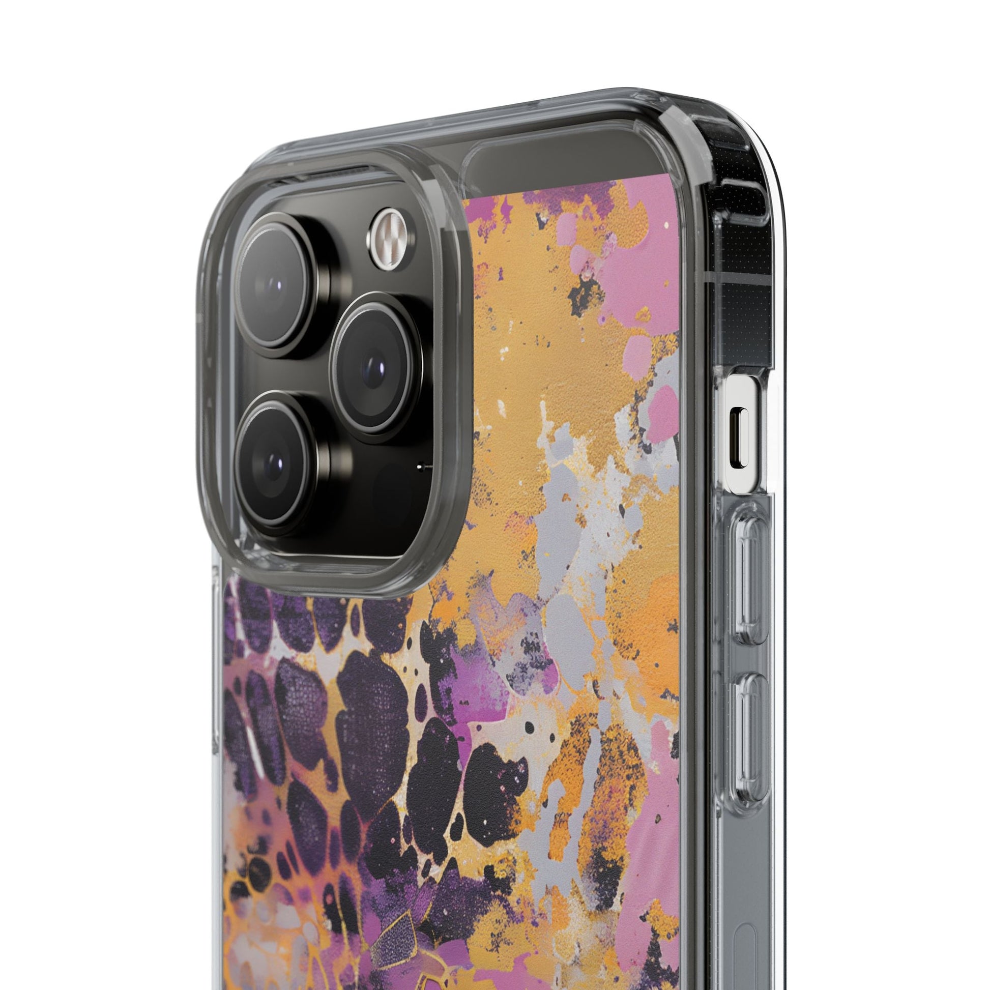 Abstract Purple Gold Fluid Art Clear Case, Artsulli - Art is Long, Life is Short, Phone Case, , , , , , , 