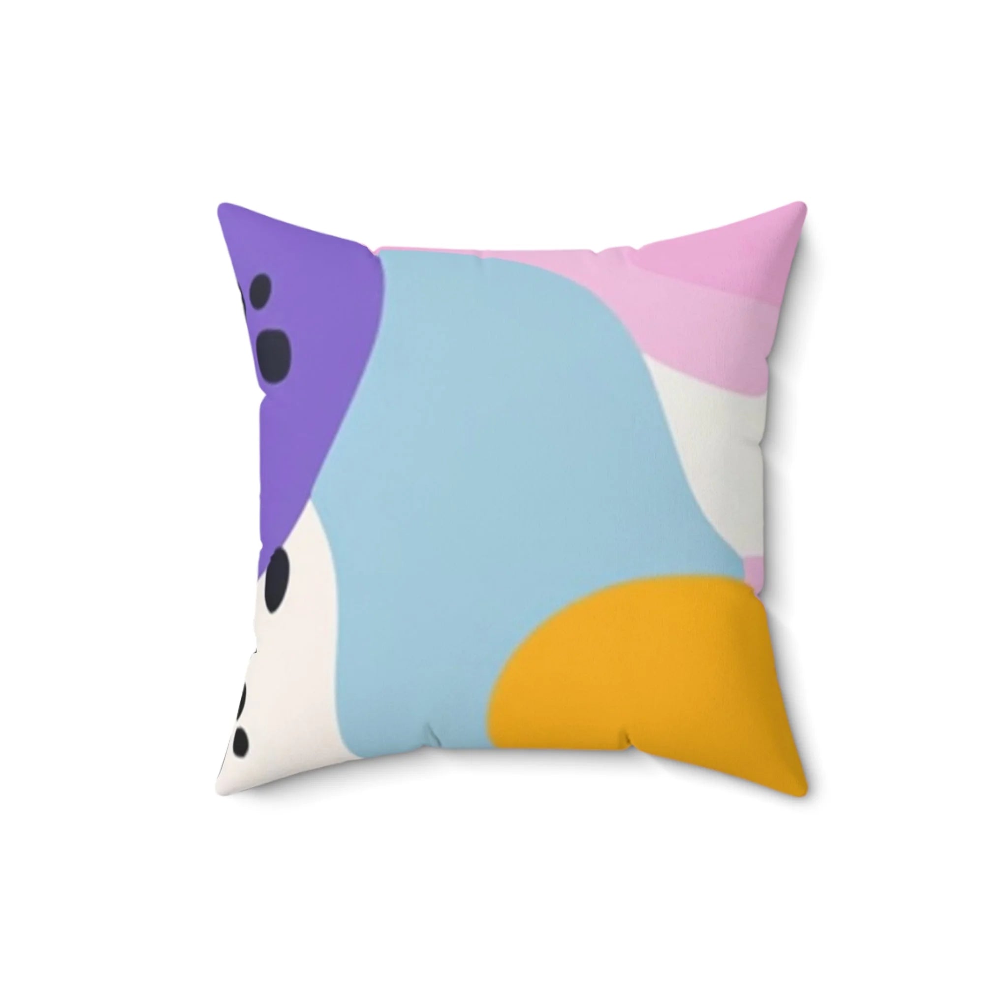 Abstract Shapes Spun Polyester Pillow, Artsulli - Art is Long, Life is Short, Home Decor, Size, 16" × 16", , , , , 25919482053332