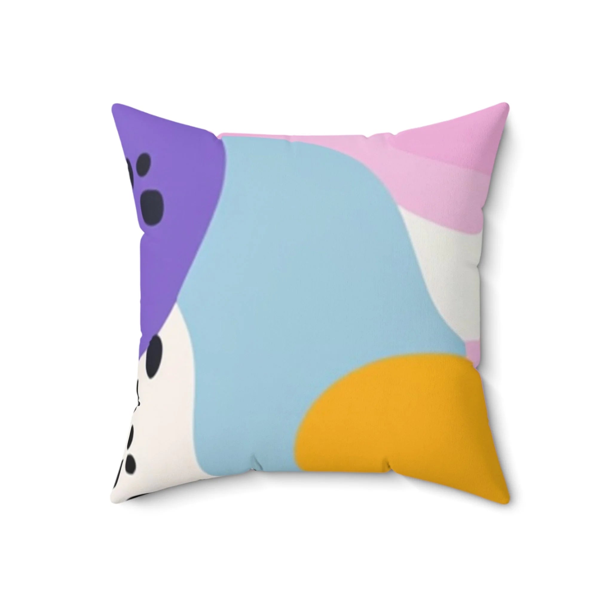 Abstract Shapes Spun Polyester Pillow, Artsulli - Art is Long, Life is Short, Home Decor, Size, 18" × 18", , , , , 25905682845734