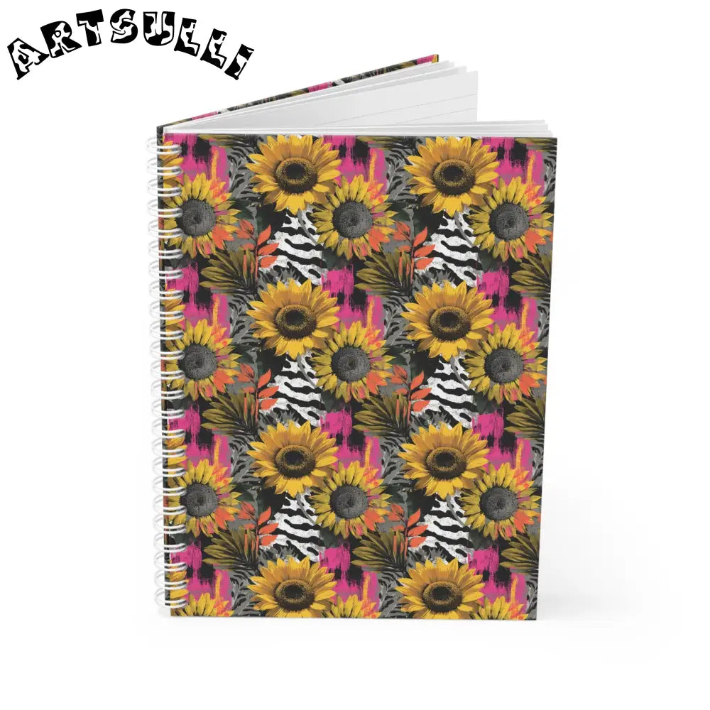 JAKKOUTTHEBXX Abstract Shapes Wide-Ruled Spiral Notebook 2025