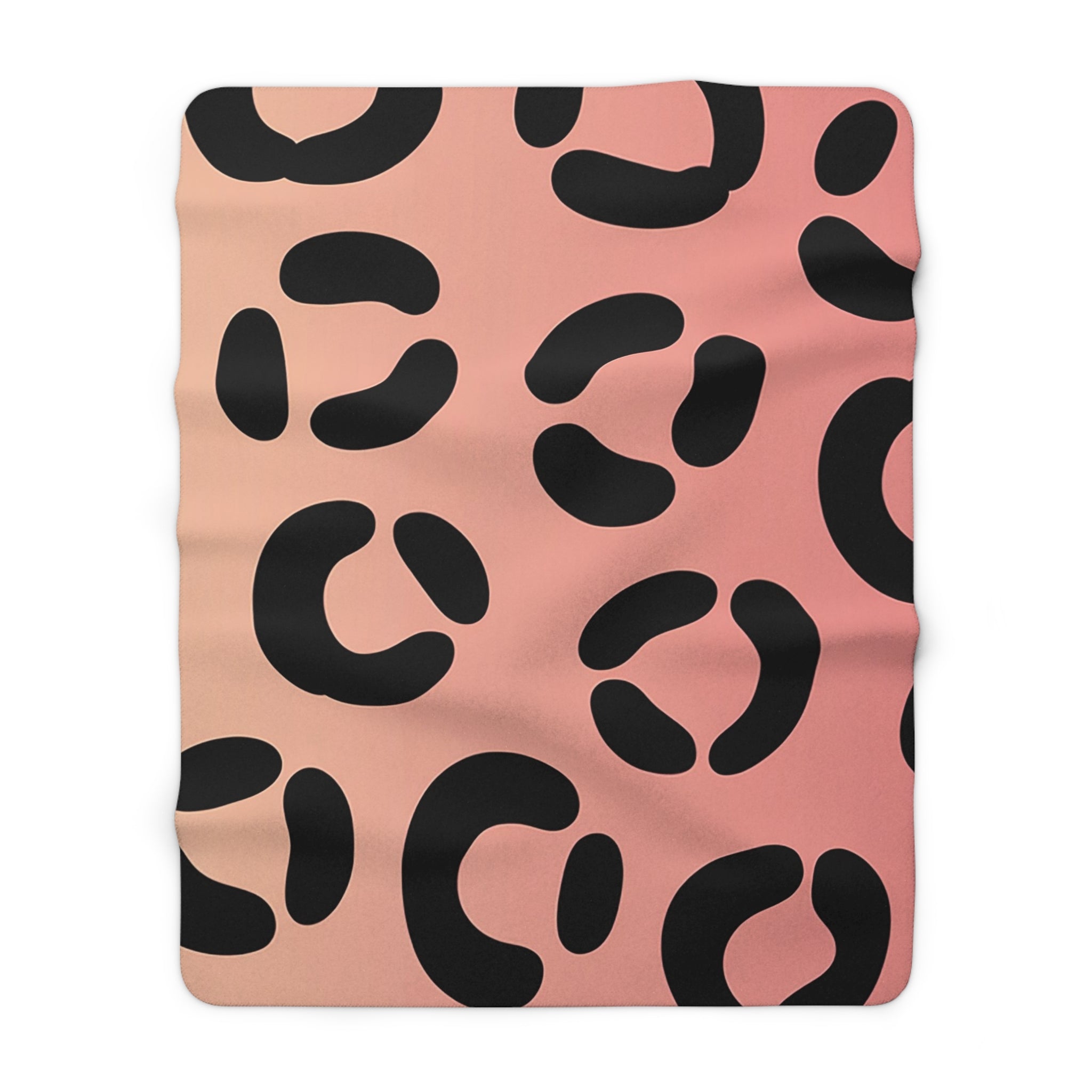 Abstract Spot Pink Peach Gradient Sherpa Fleece Blanket, Artsulli - Art is Long, Life is Short, Home Decor, Size, 60" × 80", , , , , 54620493125434388979