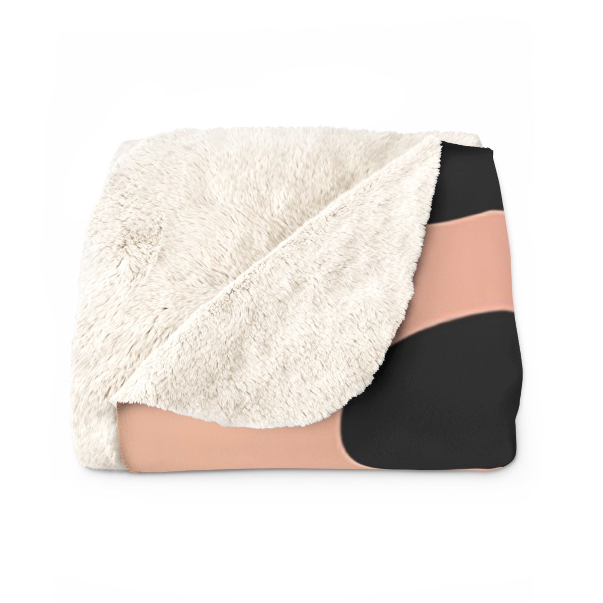 Abstract Spot Pink Peach Gradient Sherpa Fleece Blanket, Artsulli - Art is Long, Life is Short, Home Decor, , , , , , , 