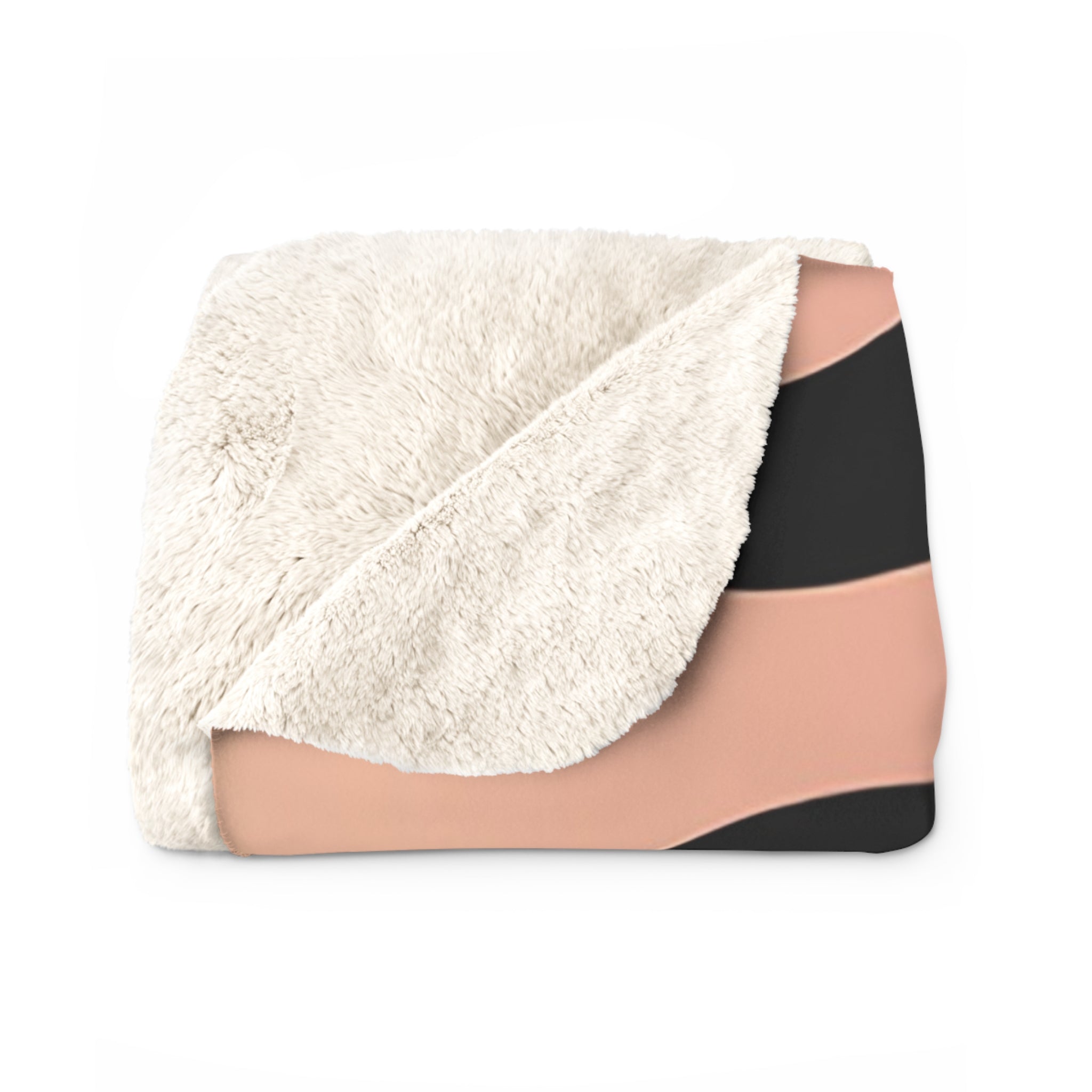 Abstract Spot Pink Peach Gradient Sherpa Fleece Blanket, Artsulli - Art is Long, Life is Short, Home Decor, , , , , , , 