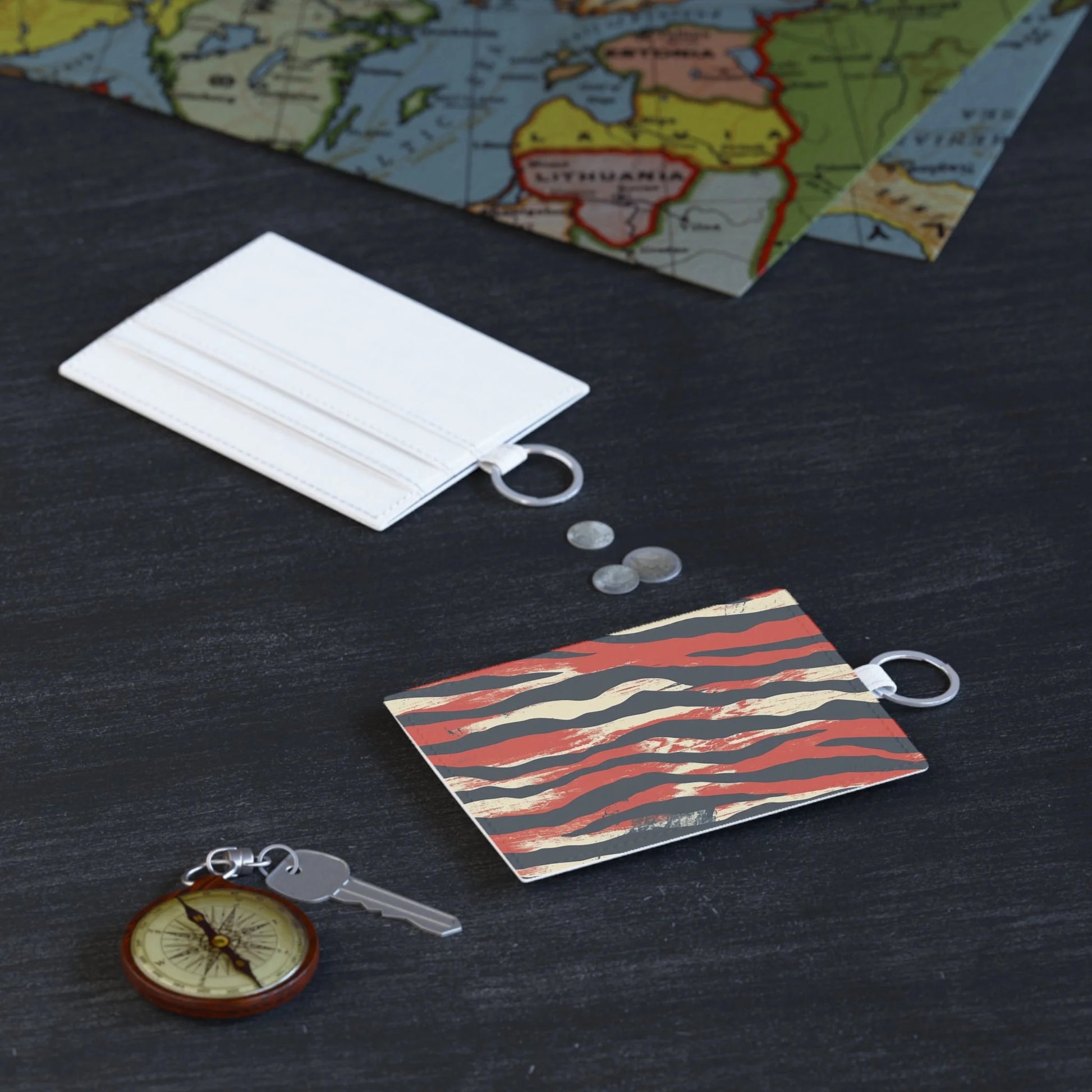 Abstract Stripe Card Holder Brings Flair, Artsulli - Art is Long, Life is Short, Accessories, , , , , , , 