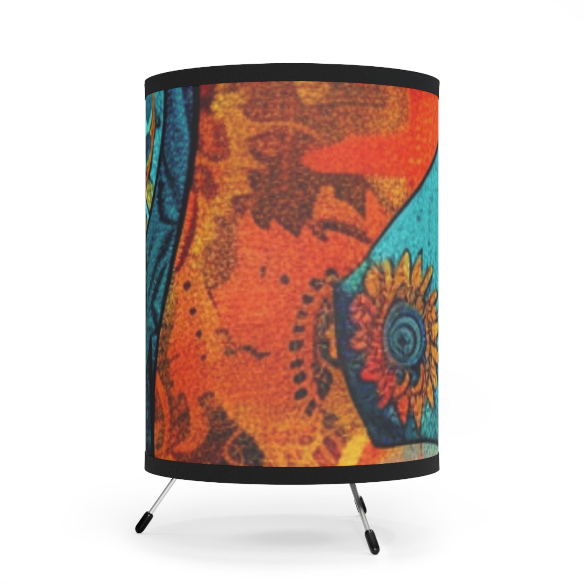 Abstract Sunflower Spiral Tripod Lamp, Artsulli - Art is Long, Life is Short, Home Decor, , , , , , , 