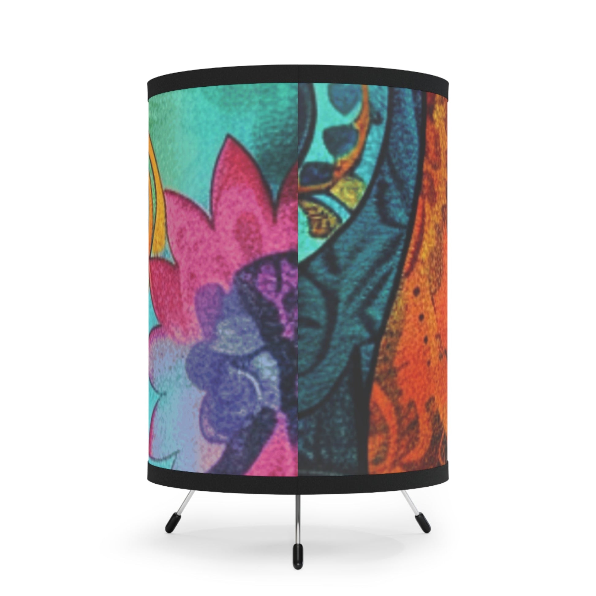 Abstract Sunflower Spiral Tripod Lamp, Artsulli - Art is Long, Life is Short, Home Decor, , , , , , , 