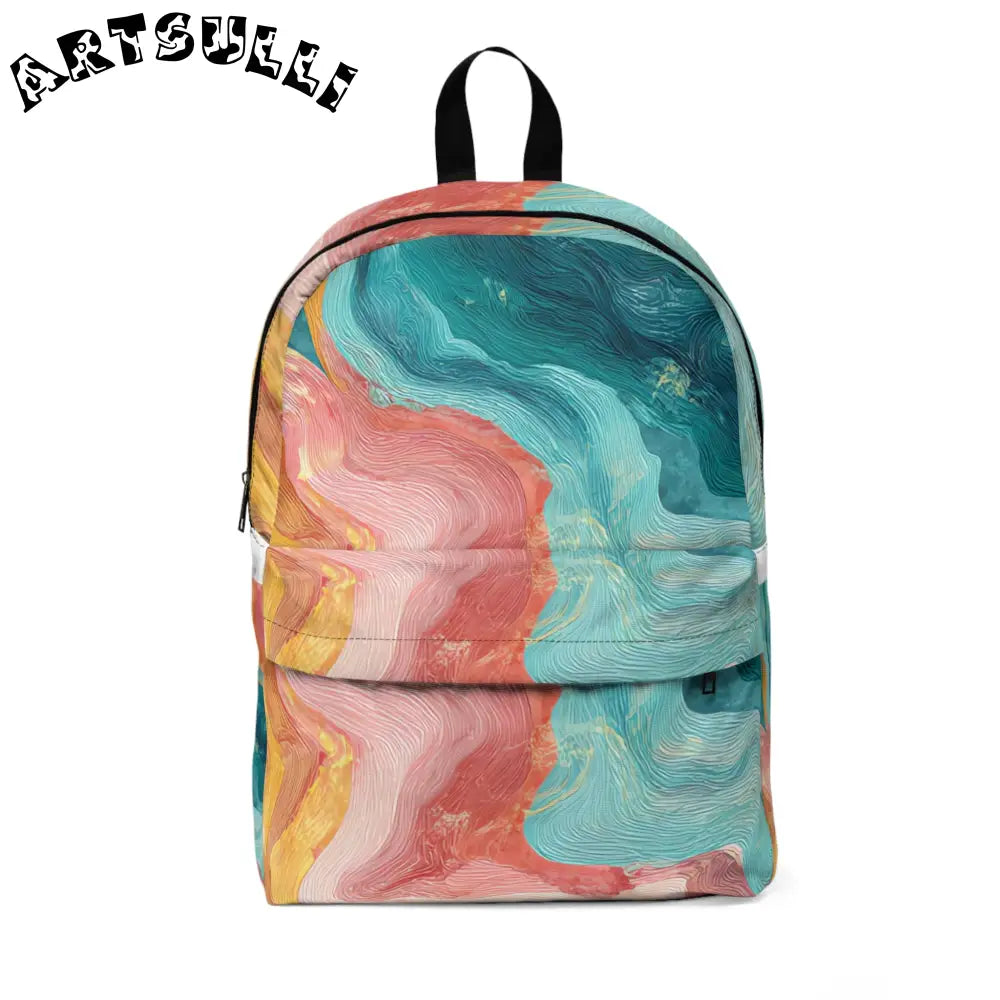 JAKKOUTTHEBXX Abstract Swirl Backpack for All Day Carrying Comfort 2025