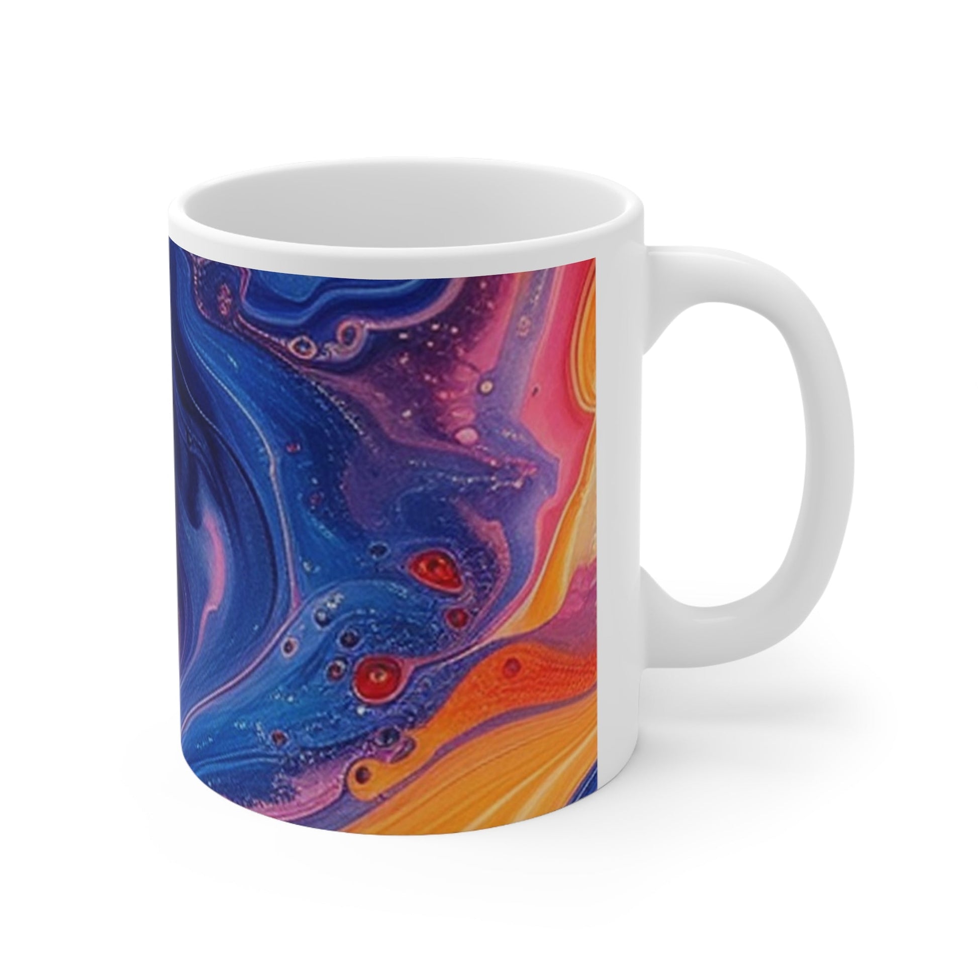 Abstract Swirl Ceramic Mug, Artsulli - Art is Long, Life is Short, Mug, , , , , , , 