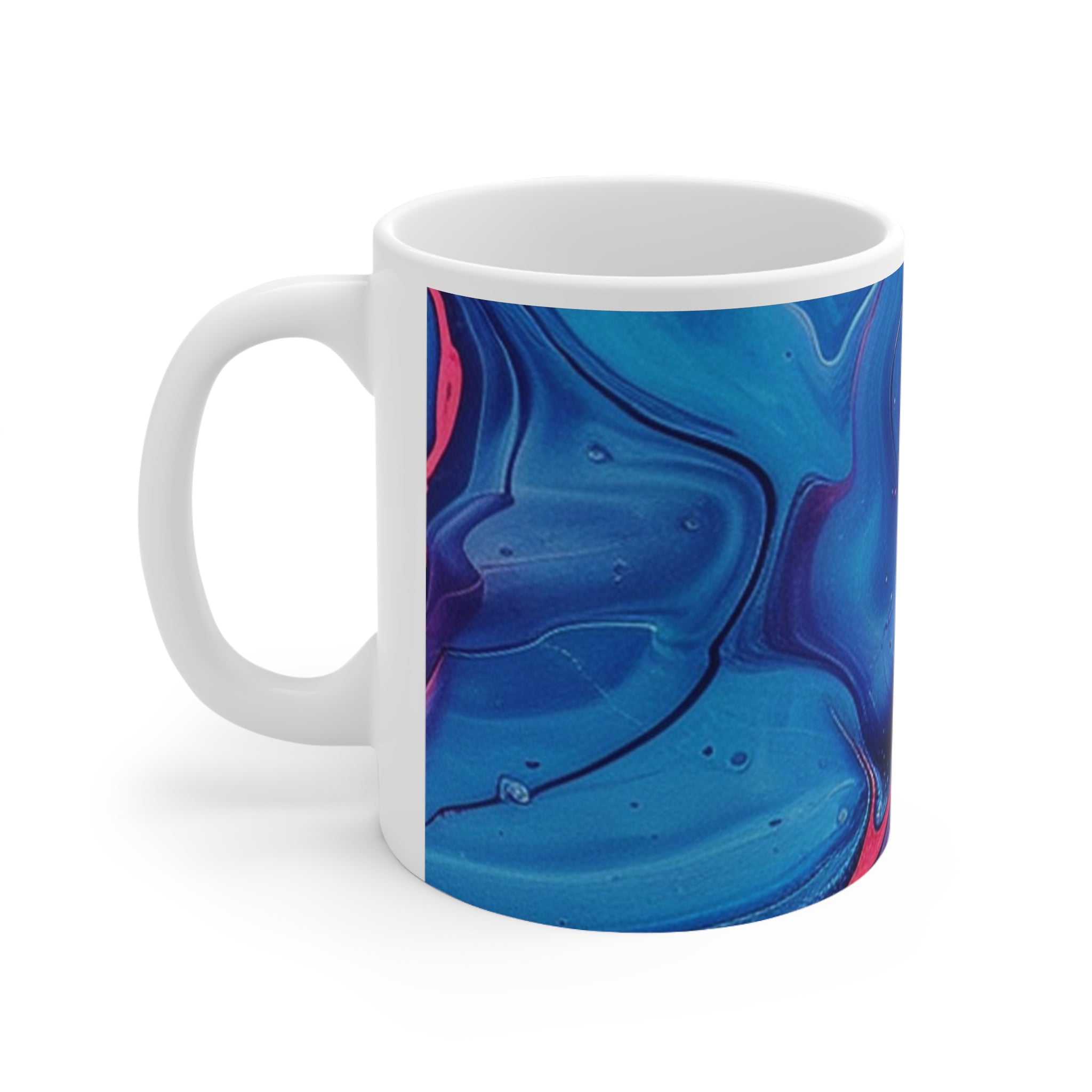 Abstract Swirl Ceramic Mug, Artsulli - Art is Long, Life is Short, Mug, , , , , , , 