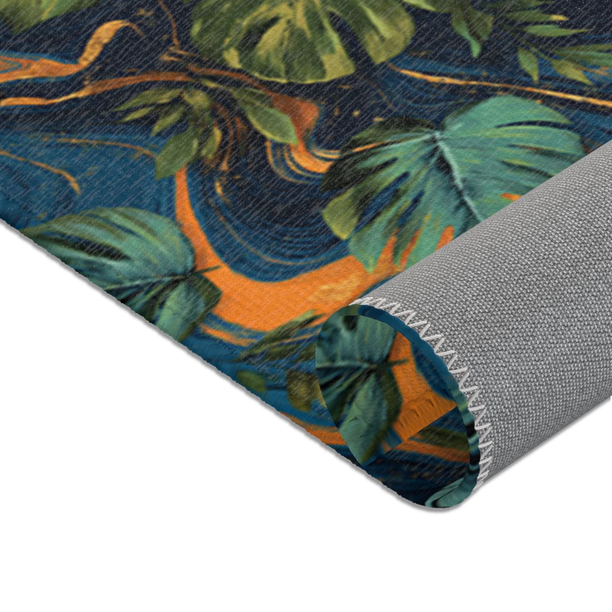 Abstract Tropical Leaf Area Rug, Artsulli - Art is Long, Life is Short, Home Decor, , , , , , , 