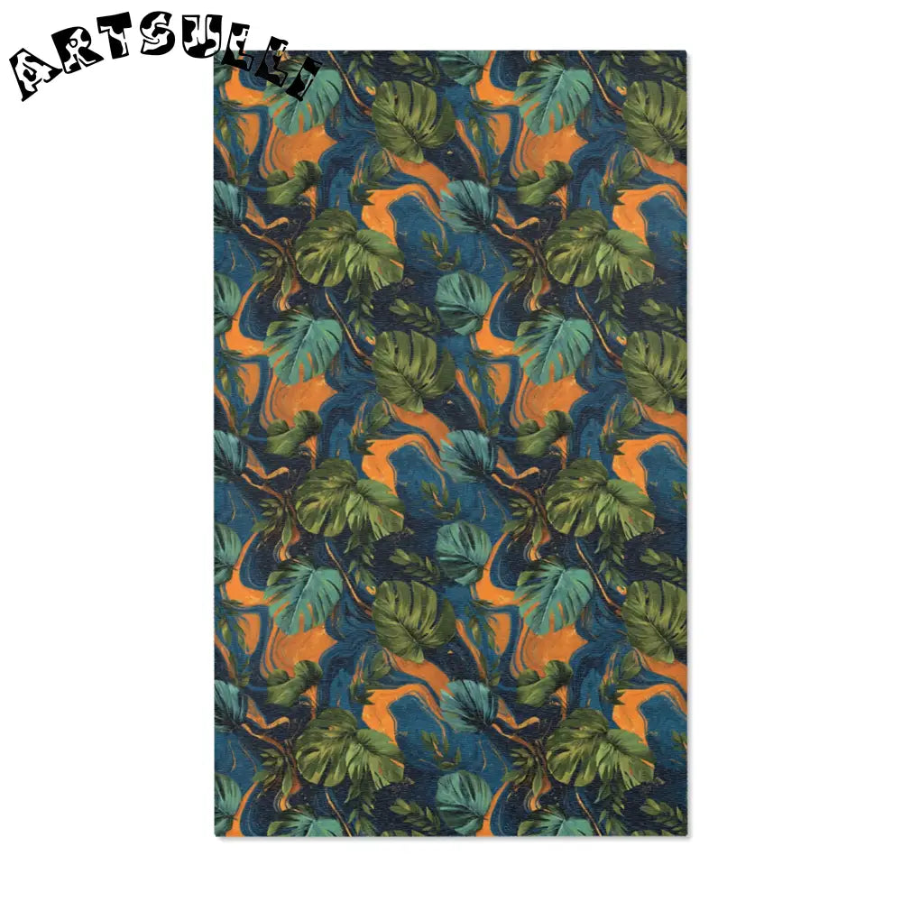Abstract Tropical Leaf Area Rug, Artsulli - Art is Long, Life is Short, Home Decor, Size, 36" × 60", , , , , 22354985190857090266