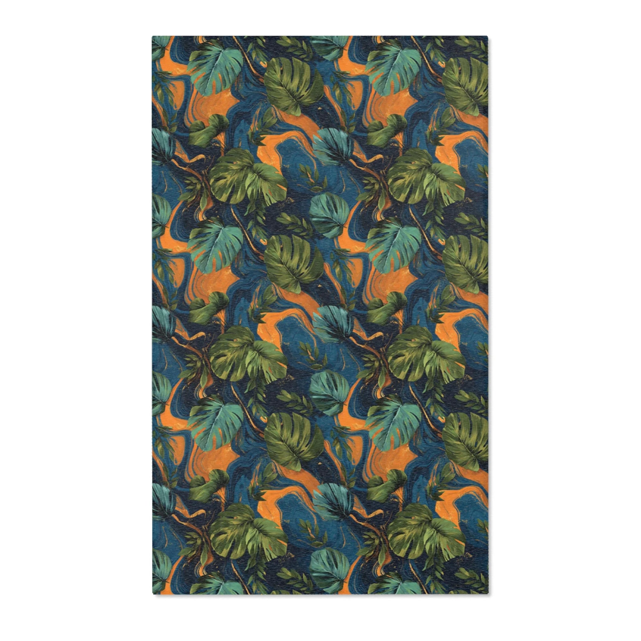 Abstract Tropical Leaf Area Rug, Artsulli - Art is Long, Life is Short, Home Decor, Size, 36" × 60", , , , , 22354985190857090266