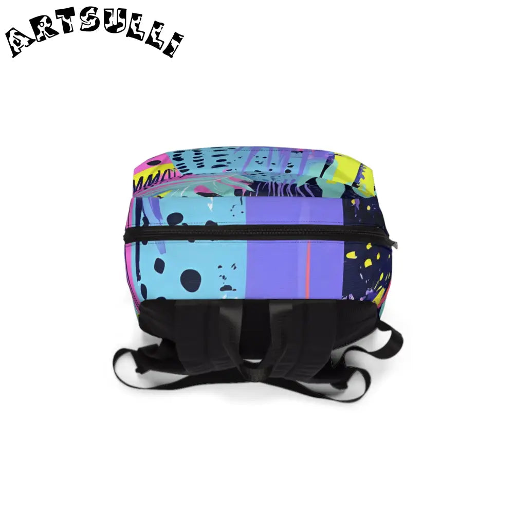 Abstract Tropical Leaf Backpack, Artsulli - Art is Long, Life is Short, Bags, , , , , , , 