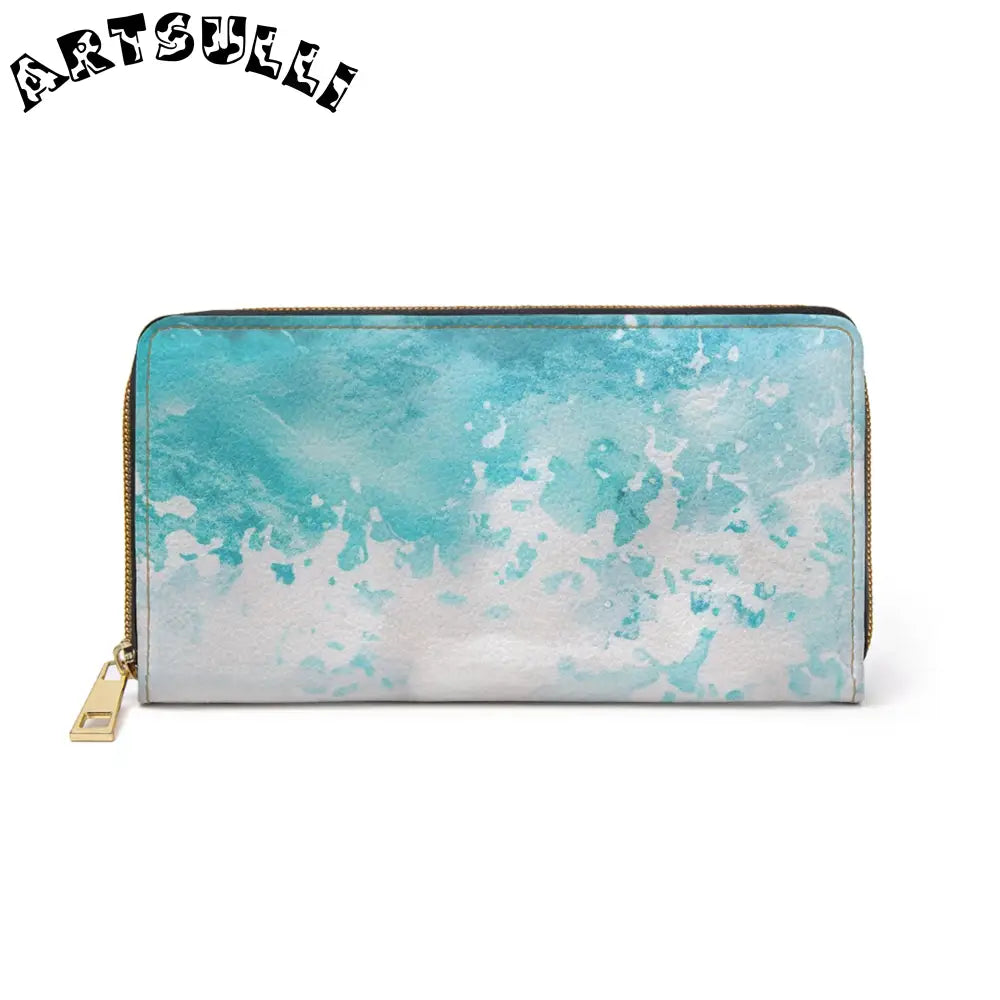 Abstract Wallet for Credit Cards That Displays Artistry, Artsulli - Art is Long, Life is Short, Accessories, Size, One size, Color, White, , , 19795418939407415283