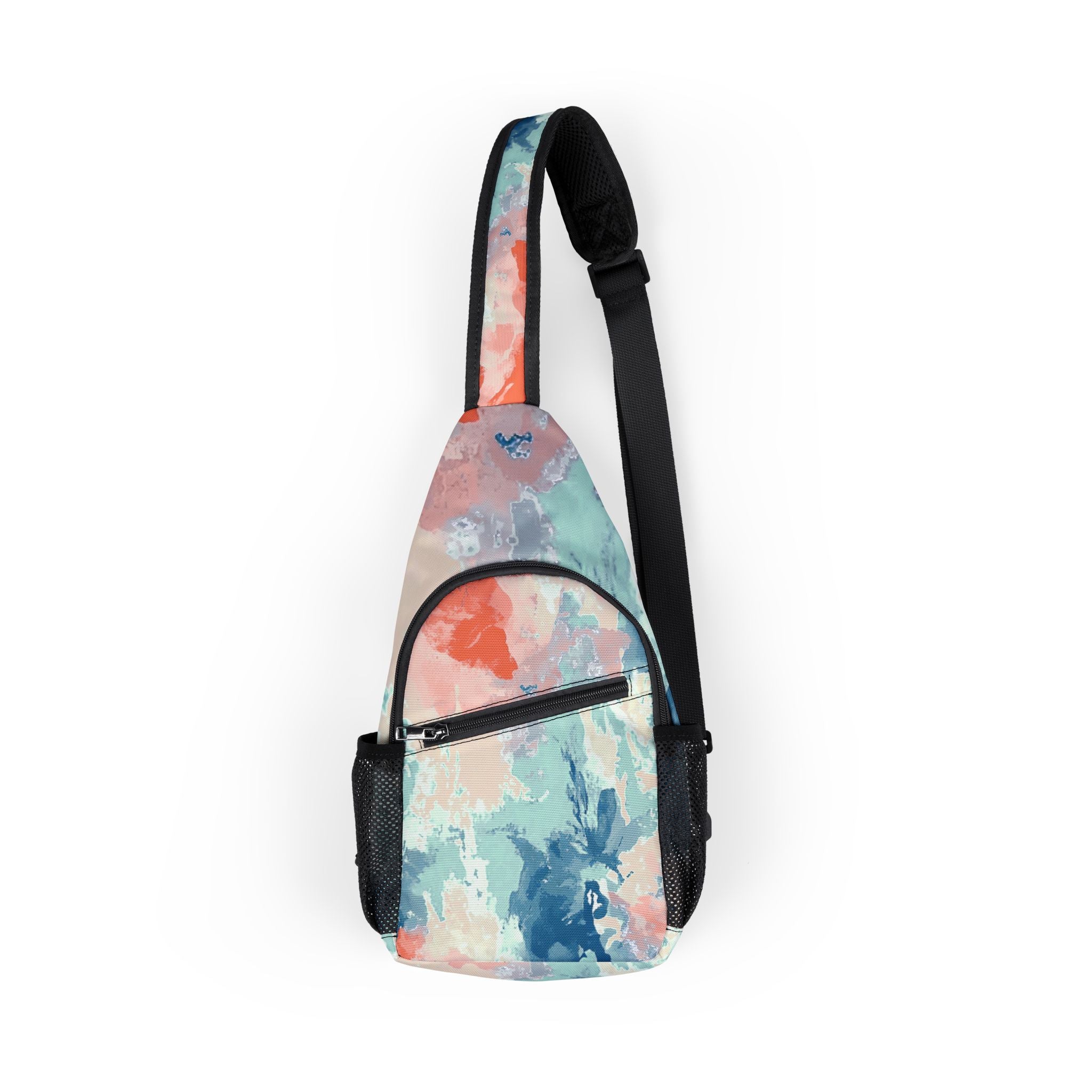 Printify Abstract Watercolor Chest Bag 2025