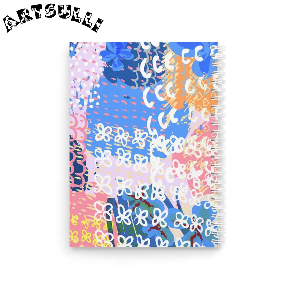 Abstract Wide-Ruled Spiral Notebook for Artistic Work, Artsulli - Art is Long, Life is Short, Paper products, , , , , , , 