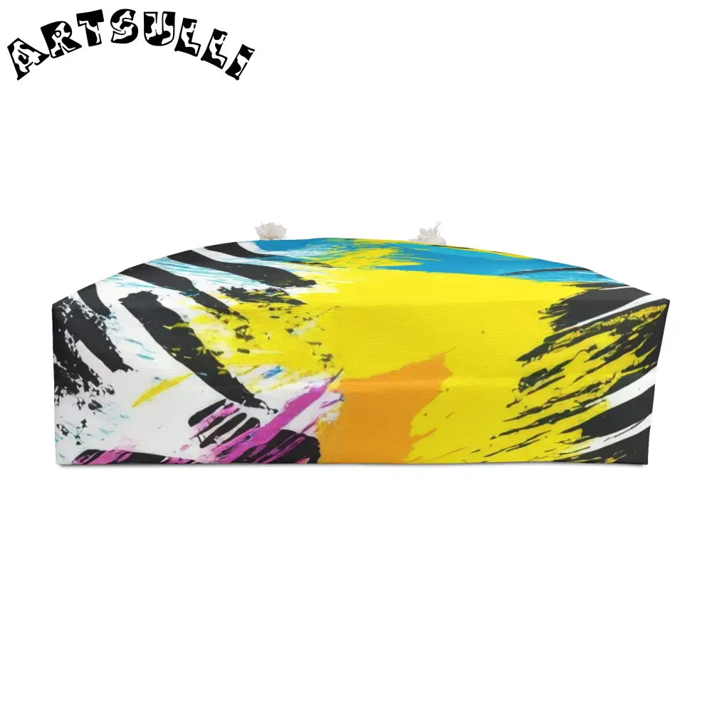 Abstract Zebra Print Oversized Weekender Tote, Artsulli - Art is Long, Life is Short, Bags, , , , , , , 