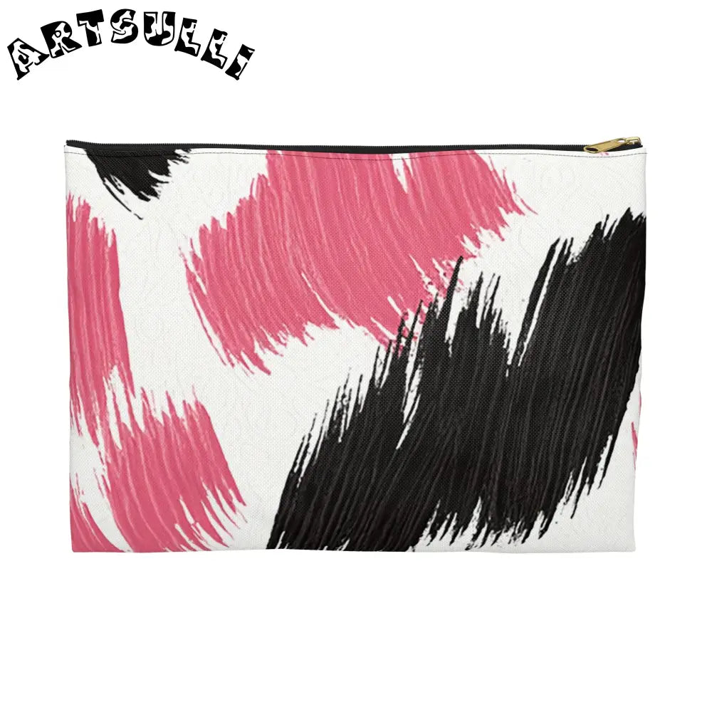 Accessory Pouch, Artsulli - Art is Long, Life is Short, Bags, Size, Large, Color, Black zipper, , , 11841652174225364813