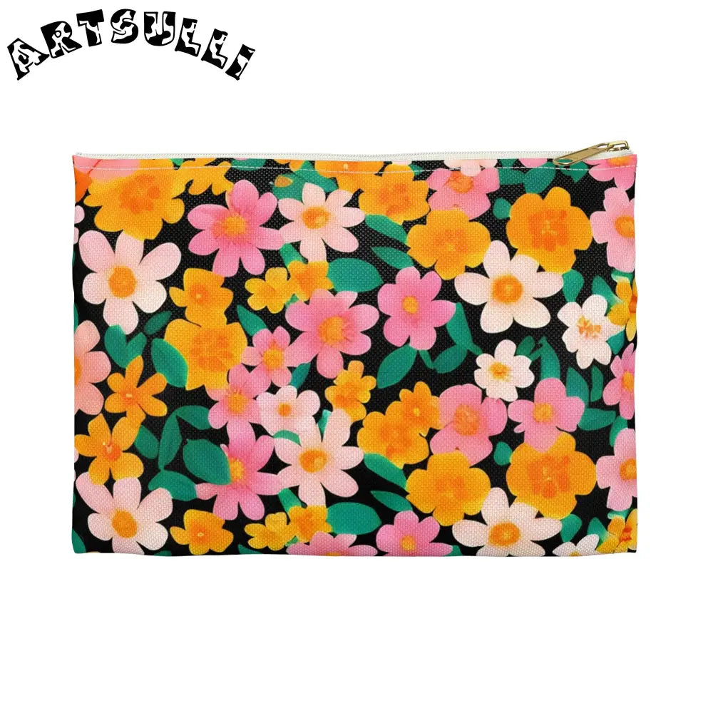 Accessory Pouch, Artsulli - Art is Long, Life is Short, Bags, Size, Small, Color, White zipper, , , 41393404539257457392