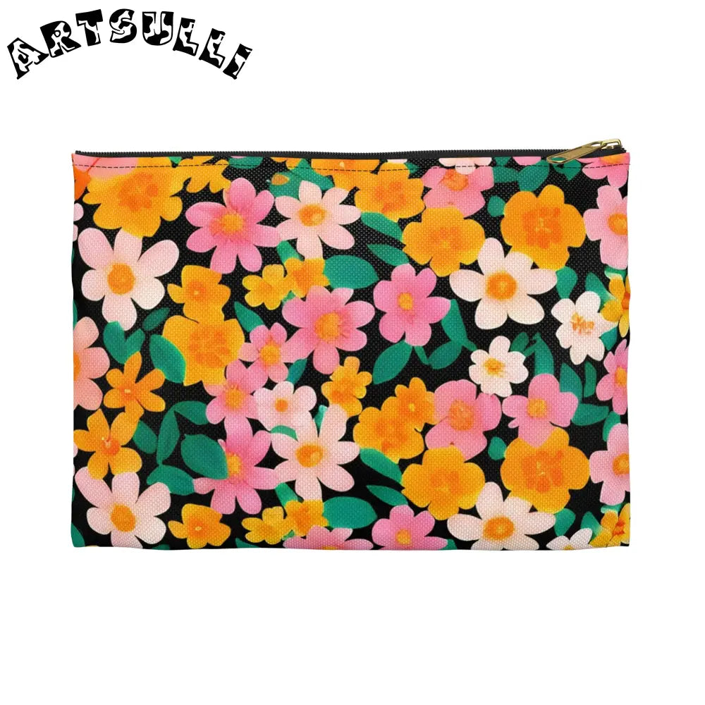 Accessory Pouch, Artsulli - Art is Long, Life is Short, Bags, Size, Small, Color, Black zipper, , , 18033863542941823083
