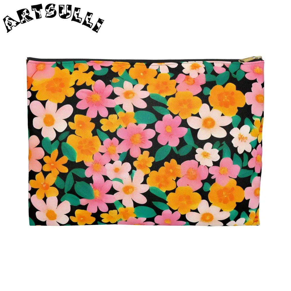 Accessory Pouch, Artsulli - Art is Long, Life is Short, Bags, Size, Large, Color, Black zipper, , , 27853450498874484879