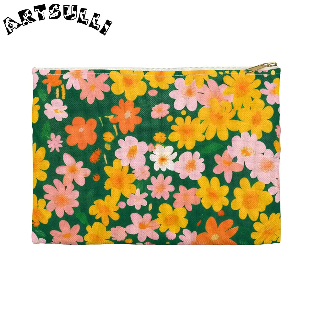 Accessory Pouch, Artsulli - Art is Long, Life is Short, Bags, Size, Small, Color, White zipper, , , 20818911256656535609
