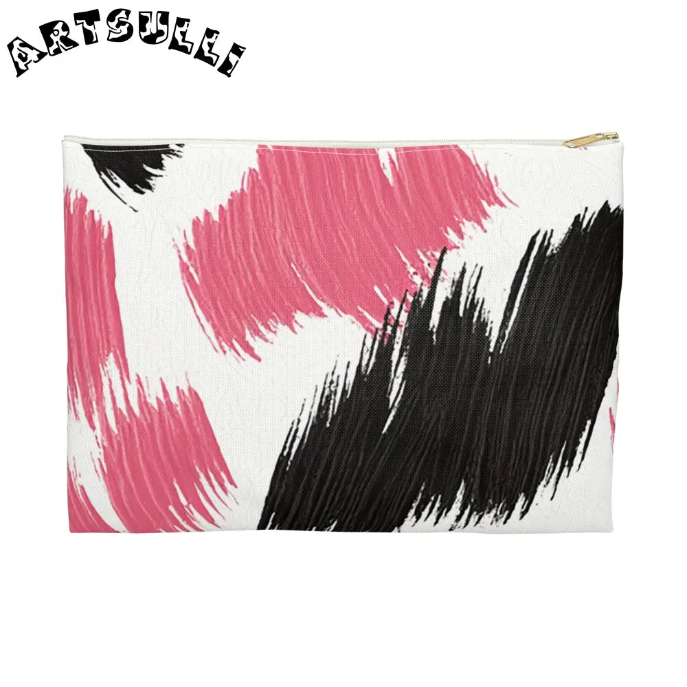 Accessory Pouch, Artsulli - Art is Long, Life is Short, Bags, Size, Large, Color, White zipper, , , 14438215003090634402