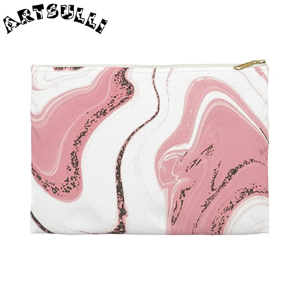 Accessory Pouch, Artsulli - Art is Long, Life is Short, Bags, Size, Small, Color, White zipper, , , 91718631992346996881