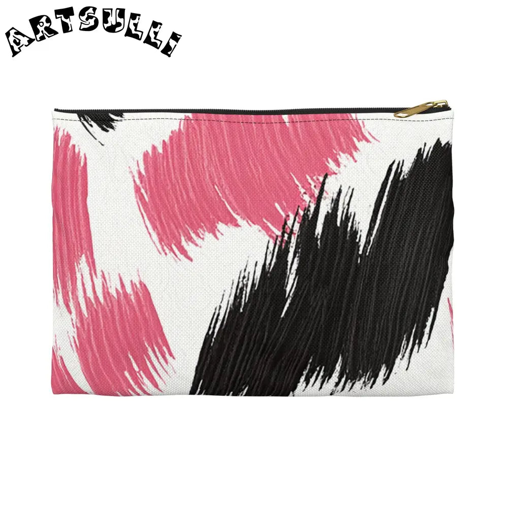 Accessory Pouch, Artsulli - Art is Long, Life is Short, Bags, Size, Small, Color, Black zipper, , , 49809699644056839408