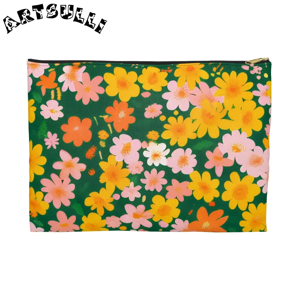 Accessory Pouch, Artsulli - Art is Long, Life is Short, Bags, Size, Large, Color, Black zipper, , , 33034902897283350134