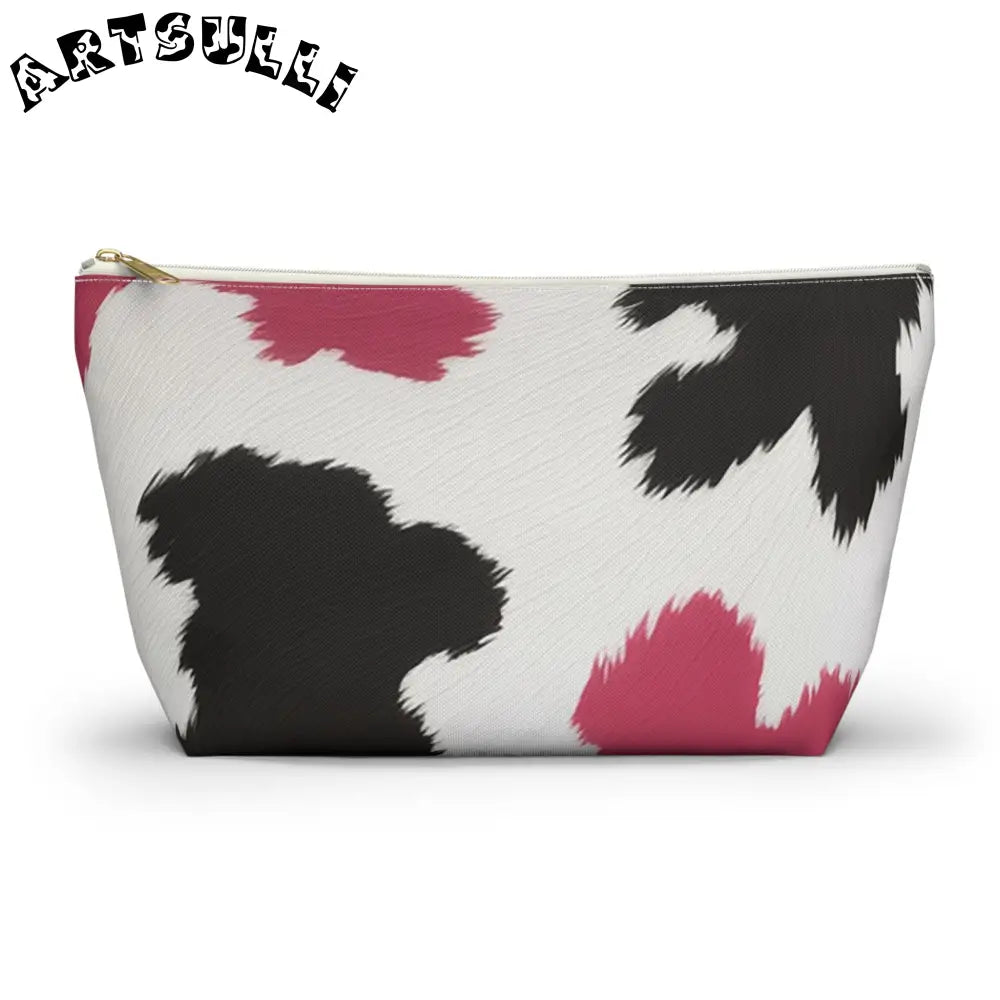 Accessory Pouch w T-bottom, Artsulli - Art is Long, Life is Short, Bags, Size, Large, Color, White zipper, , , 25387066861209362723