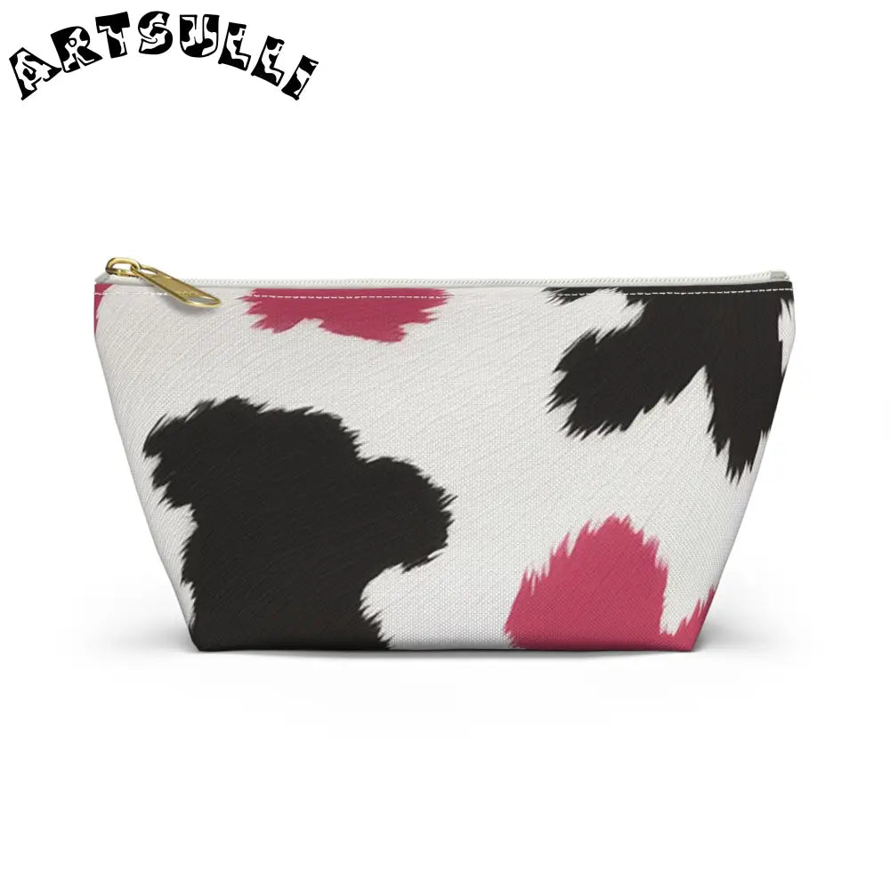 Accessory Pouch w T-bottom, Artsulli - Art is Long, Life is Short, Bags, Size, Small, Color, White zipper, , , 25850728305613090889