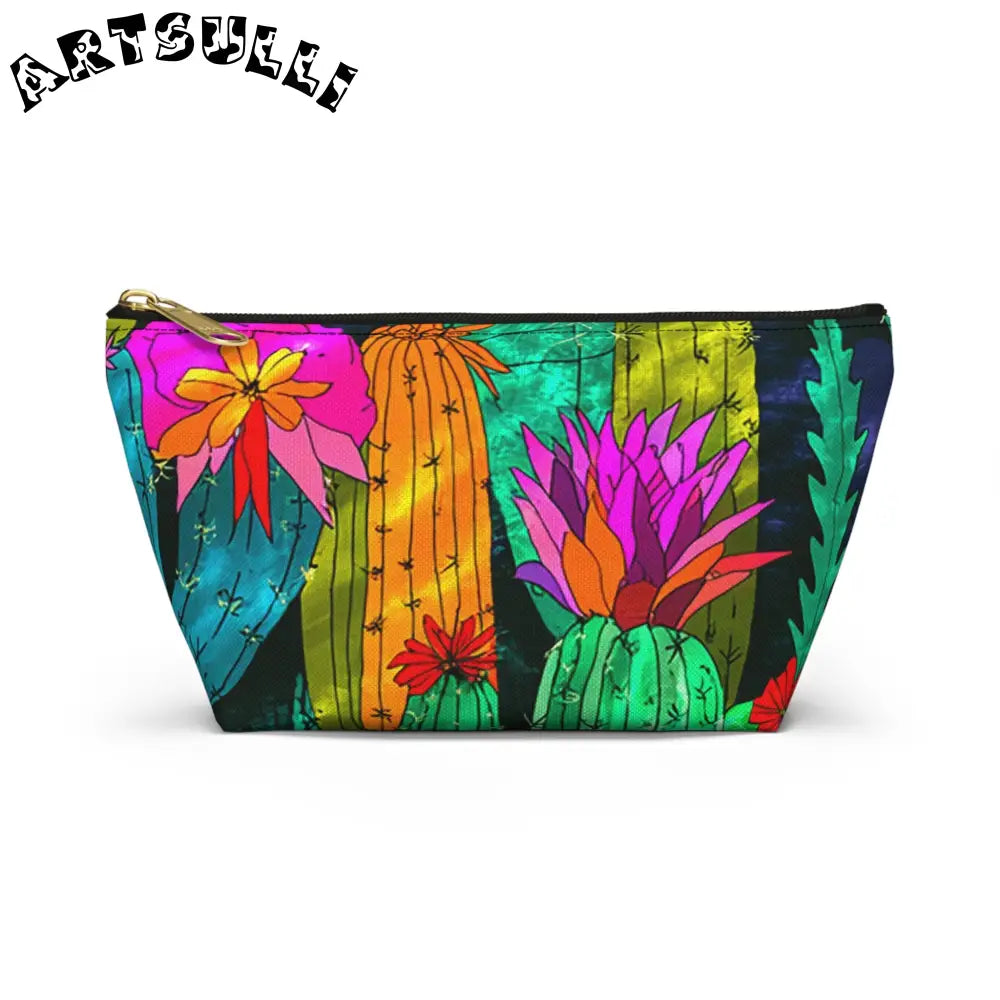 Accessory Pouch w T-bottom, Artsulli - Art is Long, Life is Short, Bags, Size, Small, Color, Black zipper, , , 11226638544804757285