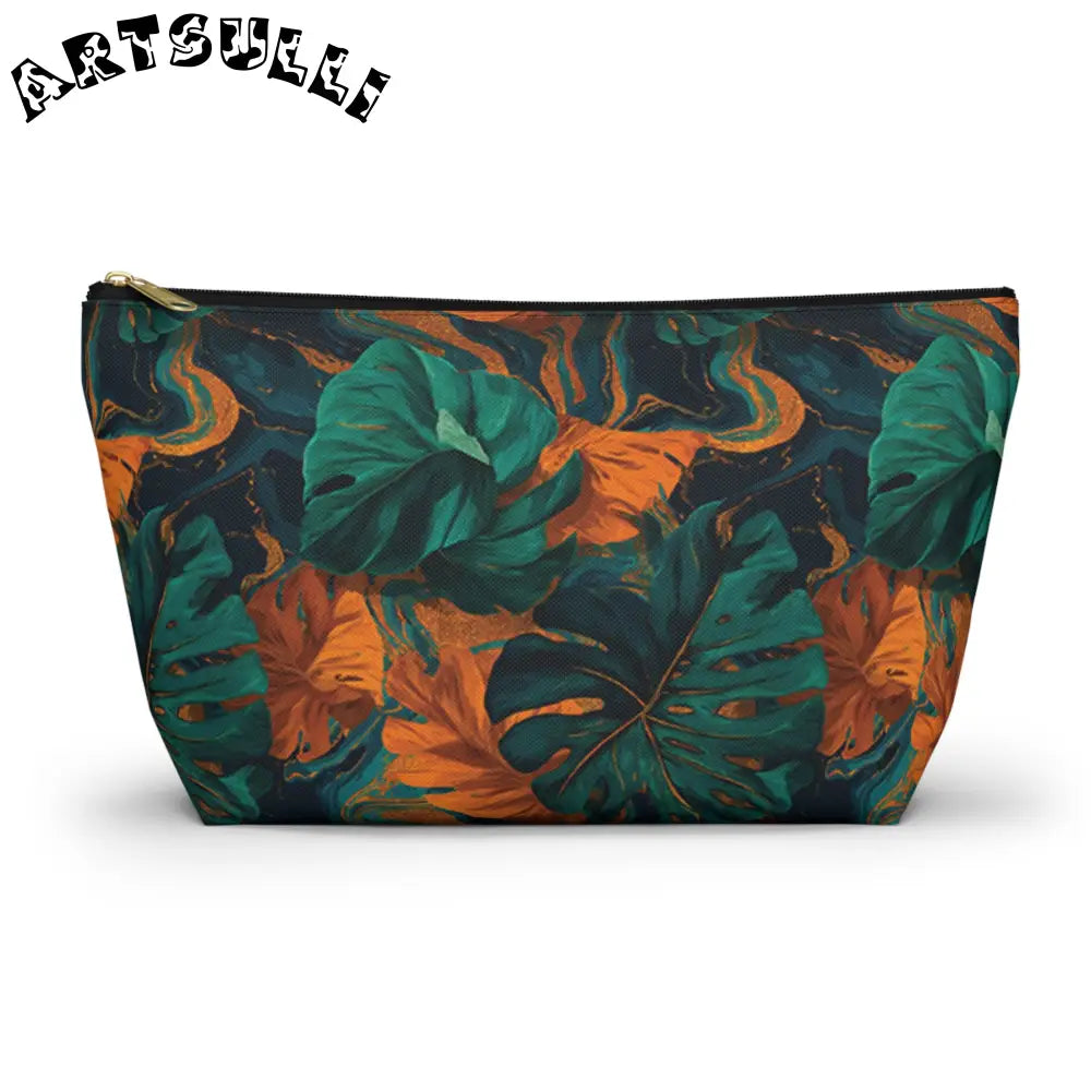 Accessory Pouch w T-bottom, Artsulli - Art is Long, Life is Short, Bags, Size, Large, Color, Black zipper, , , 41742115403778004124