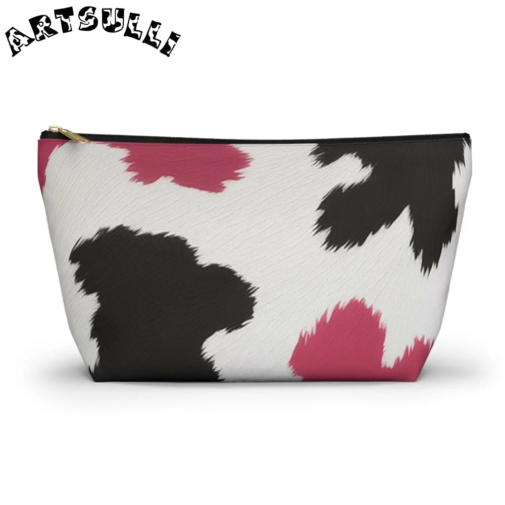 Accessory Pouch w T-bottom, Artsulli - Art is Long, Life is Short, Bags, Size, Large, Color, Black zipper, , , 30559686987753980950