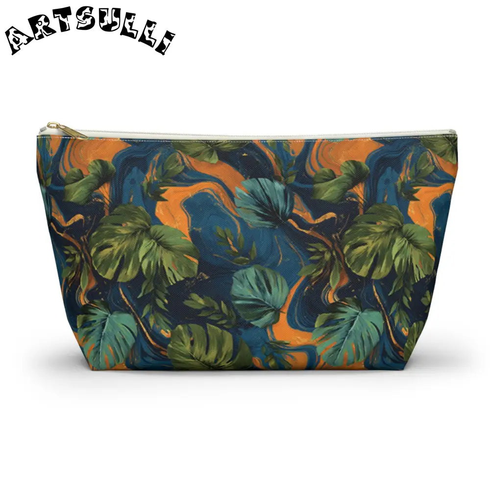 Accessory Pouch w T-bottom, Artsulli - Art is Long, Life is Short, Bags, Size, Large, Color, White zipper, , , 26675843192261197770