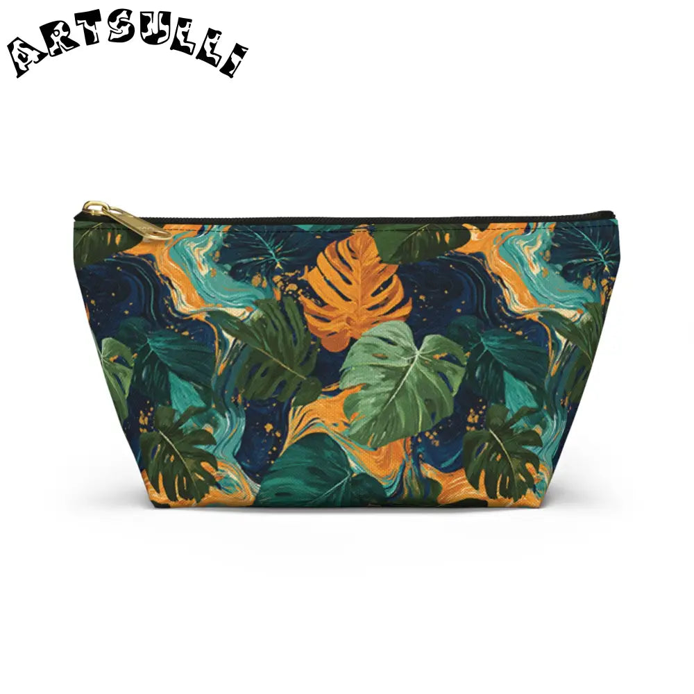 Accessory Pouch w T-bottom, Artsulli - Art is Long, Life is Short, Bags, Size, Small, Color, Black zipper, , , 27297908373638512578
