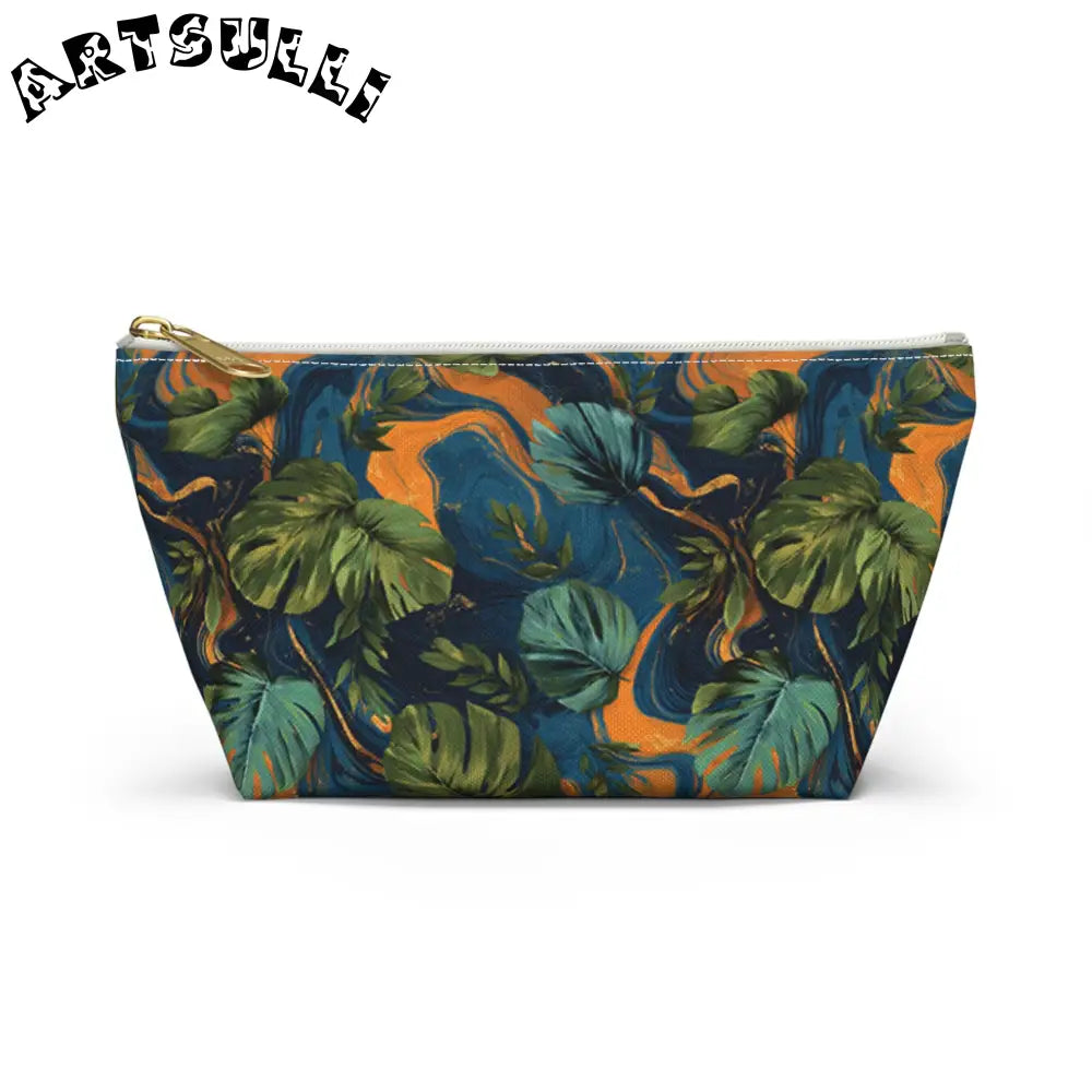 Accessory Pouch w T-bottom, Artsulli - Art is Long, Life is Short, Bags, Size, Small, Color, White zipper, , , 32034524628285232132