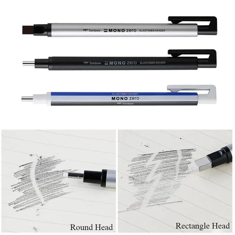 Buy The Best By Artsulli - Art is Long Life Short - Tombow Mono Zero Eraser Precision Tip Pen-Style Mechanical Rubber Refillable Pen Sketch